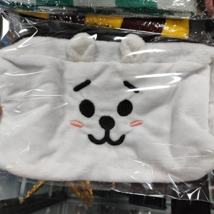 Cartuchera de peluche de RJ, BT21, BTS, Kpop, cosmetiquera
