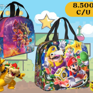 Lonchera térmica de Mario Bros, bolsos