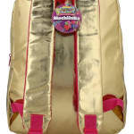 Bulto Chamoy Amiguis dorado, escolar, bolso, mochila
