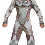 Disfraz de Genji para niños, disfraz oficial de Overwatch con capucha y máscara