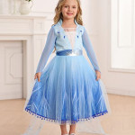 Disfraz de princesa para niñas, frozen, Elsa, famtasia