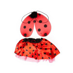 Disfraz de mariquita para niñas, falda de tutú, accesorios, animalitos