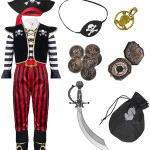 Disfraz de pirata niños, fierce, halloween, cuento, fantasia, capitán