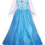 Vestido de princesa Frozen, Elsa, vestido con capa largo