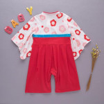 Mameluco tipo kimono para bebé niña, disfraz japonés, mono Hakama, traje samurái infantil