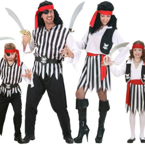 Disfraz de bucanero para niñas, pirata