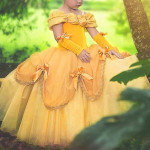 Vestido De Bella Traje La Bella y la bestia Disfraz Para Niña