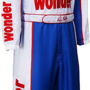 Ricky Bobby Racing Costume Jumpsuit Hat Cap Outfit Suit Adult Men Talladega Nights Halloween Cosplay Wonder Uniform