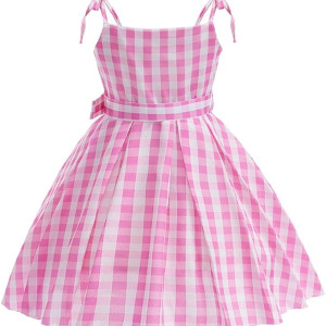 Disfraz rosa para niñas, Disfraz Barbie con accesorios, pelicula Barbie