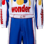 Ricky Bobby Racing Costume Jumpsuit Hat Cap Outfit Suit Adult Men Talladega Nights Halloween Cosplay Wonder Uniform