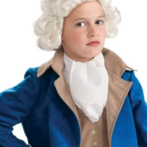 Disfraz Accesorios Juez infantil, colonial, cuentos, revolución, George Washington