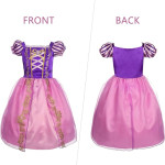 Disfraz de Rapunzel para niñas, ropa de vestir de princesa, para cumpleaños, Halloween