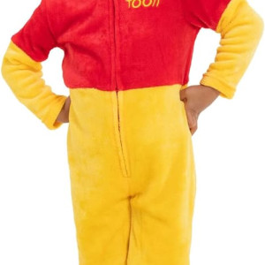 Disfraz niño Pijama mameluco de Winnie The Pooh, para niños, con gorro