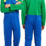 Disfraz Luigi de Mario Bross  Adulto y niños, halloween
