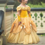 Vestido De Bella Traje La Bella y la bestia Disfraz Para Niña