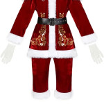 Traje Santa Claus completo (10 piezas), navidad