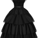 Disfraz de Merlina Addams con Peluca,  para niñas - Wednesday, Halloween
