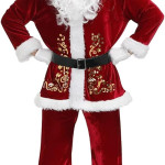 Traje Santa Claus completo (10 piezas), navidad