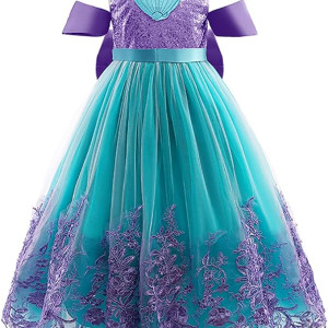 Vestido de Sirenita Princesa Lentejuelas, Ariela, vestido cumpleaños