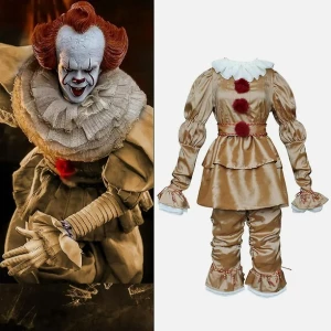 Disfraz del Payaso It (Eso) Terror Para Halloween XS Con Mascara