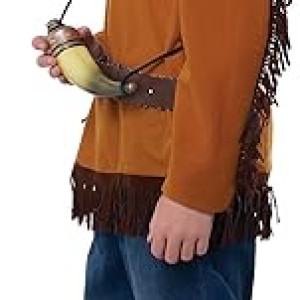 Disfraces de California Frontier Boy/Davy Crockett Boy Costume Indigena