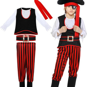 Disfraz de pirata con sombrero pirata niño