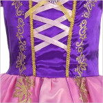 Disfraz de Rapunzel para niñas, ropa de vestir de princesa, para cumpleaños, Halloween