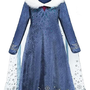 Vestido de Elsa de Frozen Navideño Disfraz Navidad