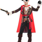 Disfraz de pirata niños, accesorios, halloween, capitán