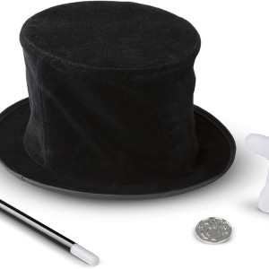 Disfraz Mago, capa magia, accesorios trucos mágicos