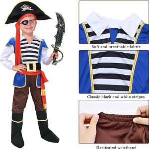 Disfraz de pirata para niños, disfraz de juego de rol, disfraz de Halloween