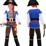 Disfraz de pirata para niños, disfraz de juego de rol, disfraz de Halloween