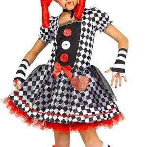 Disfraz de muñeca Marioneta para niña, cuento, fantasia, halloween