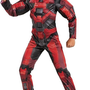 Disfraz Halo Infinite Red Spartan, overol de personaje inspirado en videojuegos para niños, halloween, Galaxy