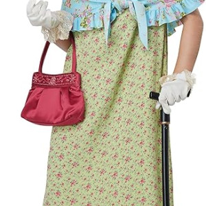 Disfraz de viejita para niña, abuela, cuentos, fantasia, caperucita roja