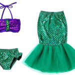 Disfraz vestido de princesa sirena para niñas pequeñas, halloween, cumpleaños