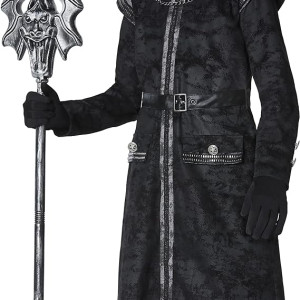 Spirit Halloween Disfraz de Overlord oscuro para niños, vampiro, muerte