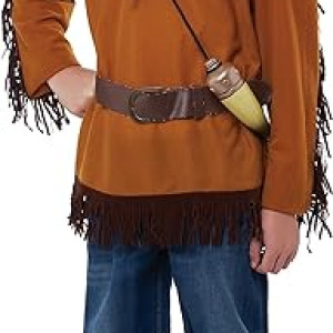 Disfraces de California Frontier Boy/Davy Crockett Boy Costume Indigena
