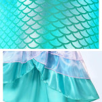 Disfraz de sirena para niñas, vestido de sirena para Halloween, cumpleaños, princesa, sirenita