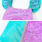 Disfraz de sirena para niñas, vestido de sirena para Halloween, cumpleaños, princesa, sirenita