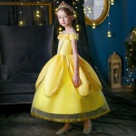 Traje de Bella Vestido La Bella Y La Bestia Disfraz Niña