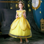 Traje de Bella Vestido La Bella Y La Bestia Disfraz Niña