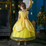 Traje de Bella Vestido La Bella Y La Bestia Disfraz Niña