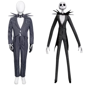 Disfraz The Nightmare Before Christmas - Jack Skellington Niños Uniforme Cosplay Disfraz Halloween