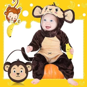 Disfraz De Chango Gorila Mono Simio Chimpance Para Niños Bebes