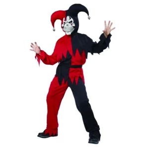 Disfraz de bufón malvado, halloween