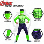 Traje Hulk Vengadores Marvel Para Niño Disfraz