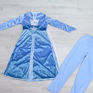 Disfraz de princesa de hielo de Little Adventures Elsa Frozen vestido