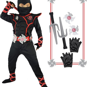 Traje de Ninja Con Accesorios Para Niño Culturas