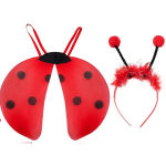 Disfraz de mariquita para niñas, falda de tutú, accesorios, animalitos